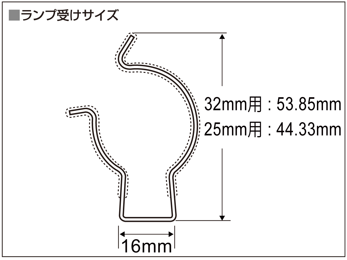 ランプ外形寸法