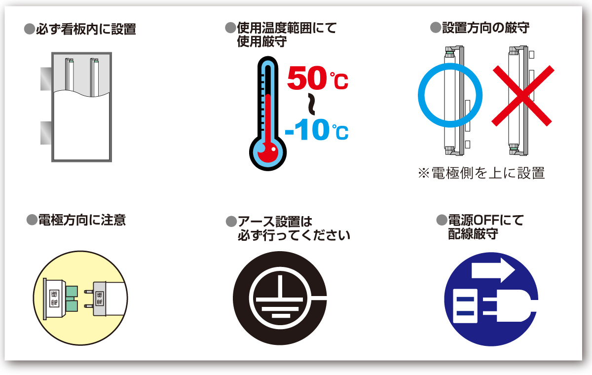 設置時のご注意